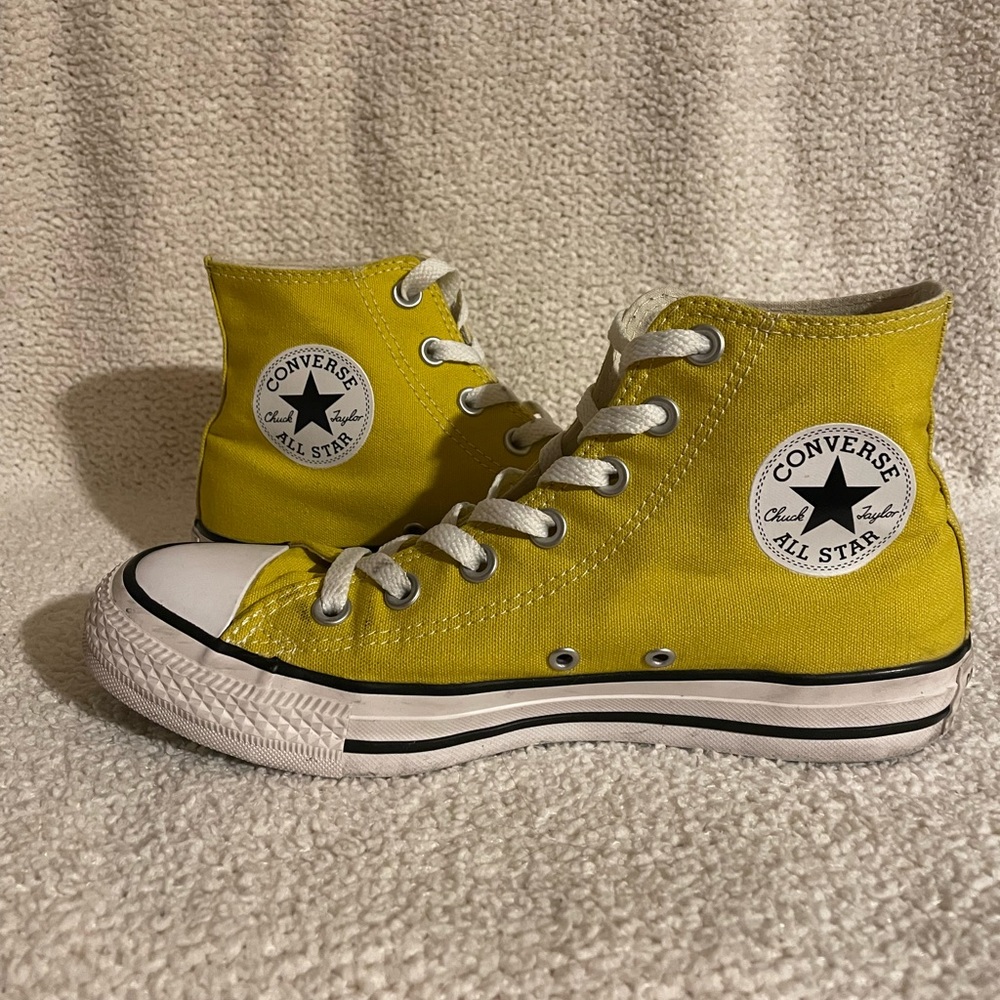 Yellow Hightop Converse